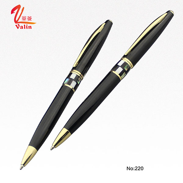 Twist Mechanisms Metal Shell Pen Business Balck Pen for Gift