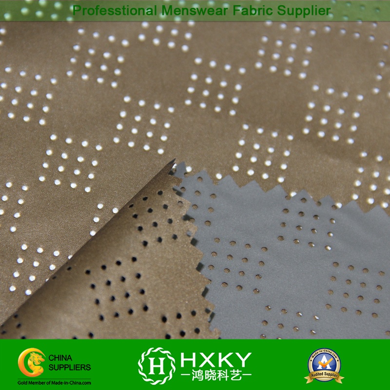 Perforated Poly Fabric with Coated for Garment