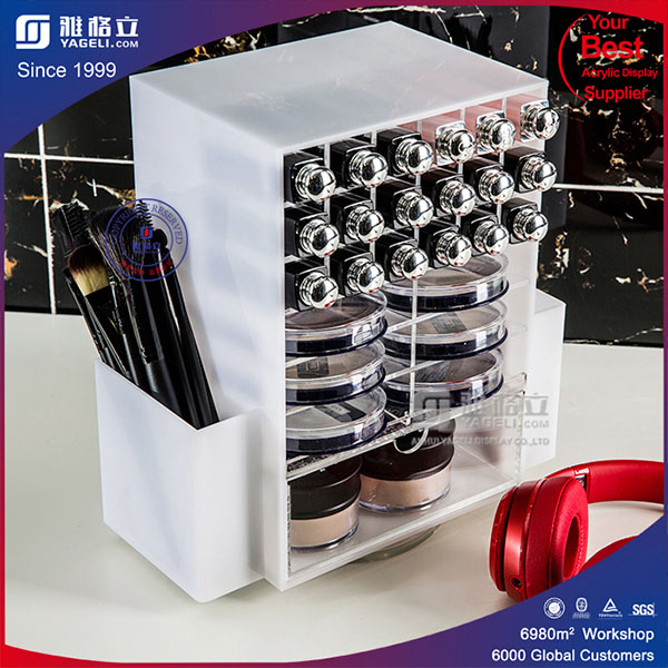 New Style Acrylic Spinning Lipstick Tower