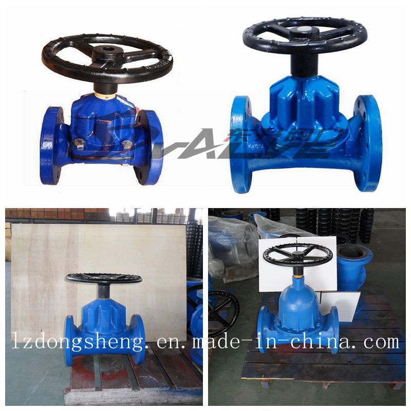 Rubber Lined Diaphragm Valve Hand Wheel Operation