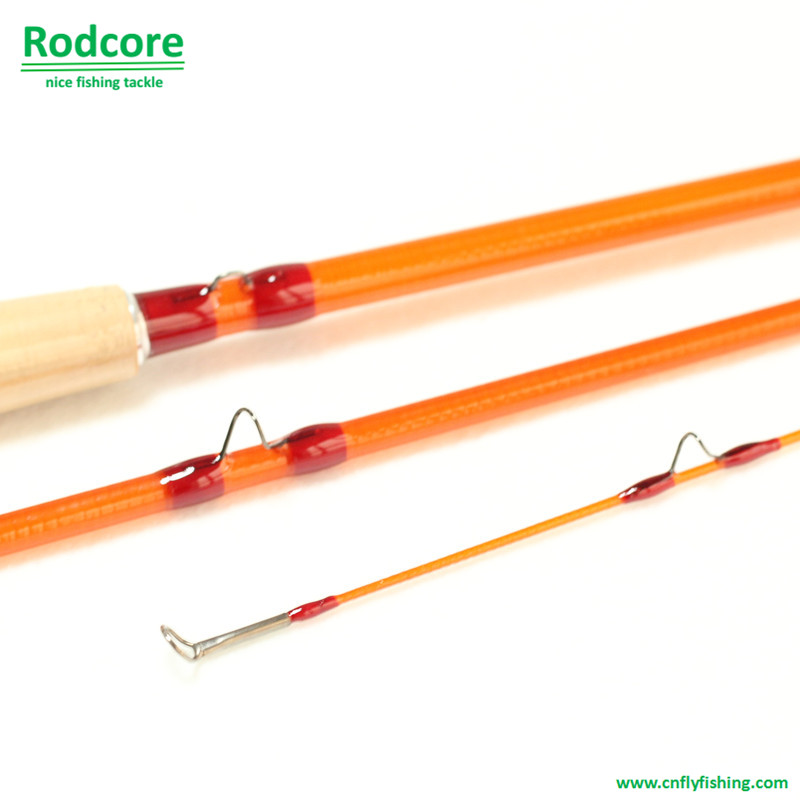 Yellow Yr703-3 Quality Made Classic Fiberglass Fly Rod