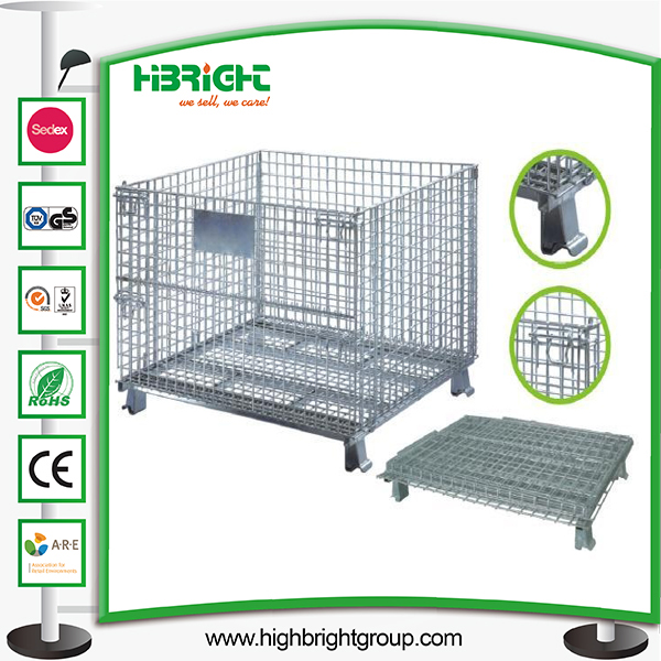 Folding Wire Mesh Container