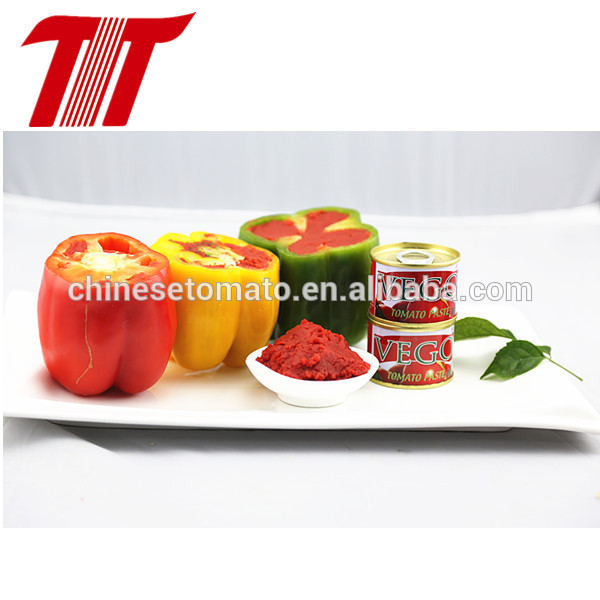 70 G Vego Canned Tomato Paste Chinese Manufacturer From 2016 New Crop