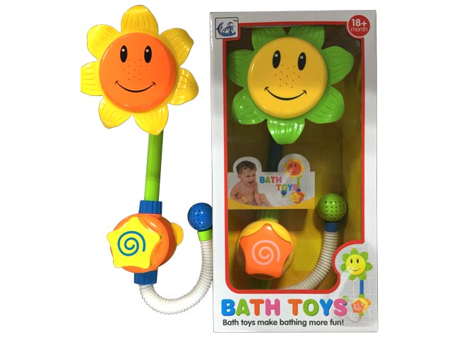 Cute Bathroom Sprinkler Head Sunflower Toy Bath Toy