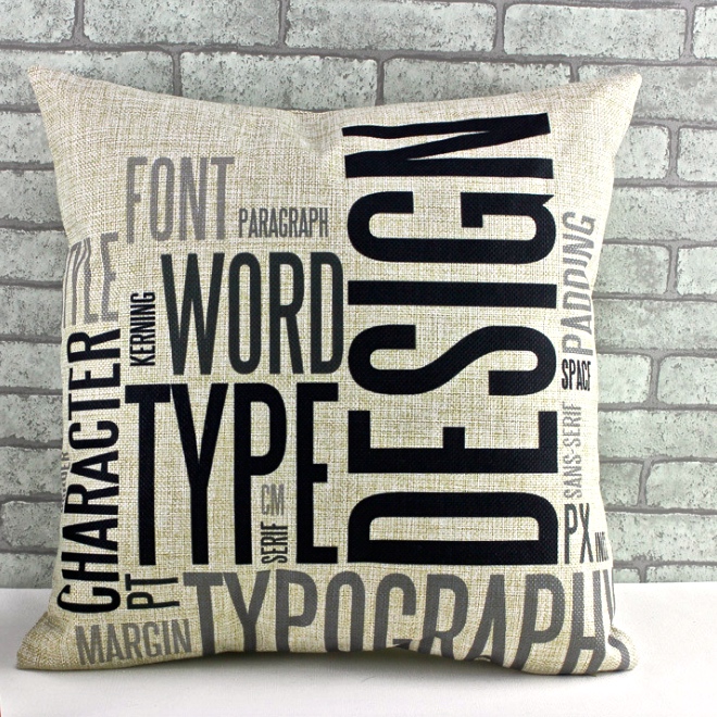 Linen-Like Digital Printed Cushion Cover