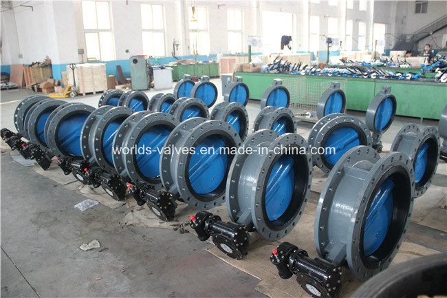 Double Flange Butterfly Valve with Paining Disc