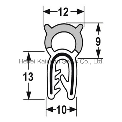 EPDM Rubber Extruded Rubber Protective Strips