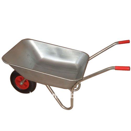 Small Wheelbarrows Cart with Metal Tray with One Air Wheel Wb5206
