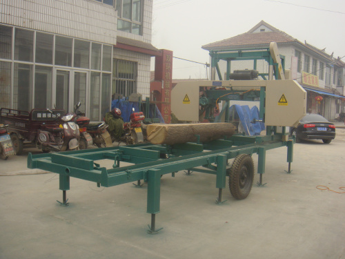 Portable Wood Horizontal Bandsaw Electric Machine for Logs Processing