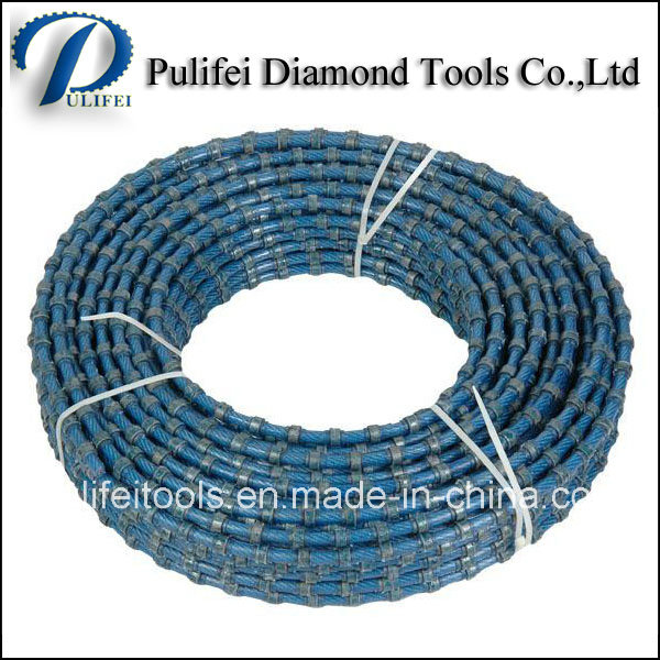 Rubber Spring Plastic Diamond Wire Saw for Granite Marble Block