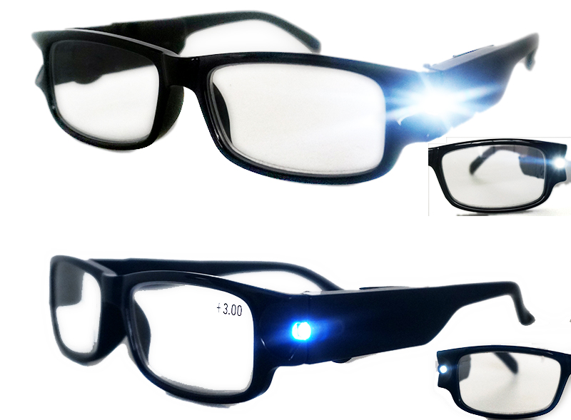 Fashion Plastic LED Reading Glasses (WRP504173)