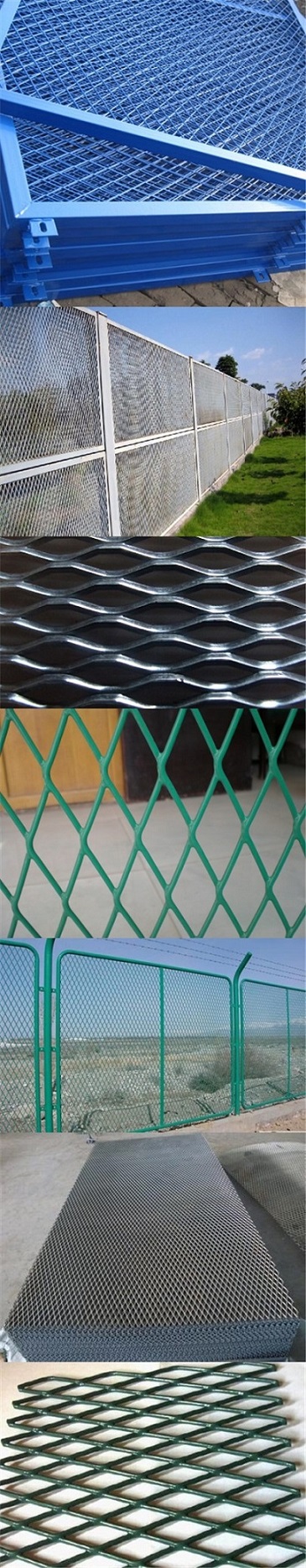 Powder Coated Expanded Metal Steel Sheet Fence Panel