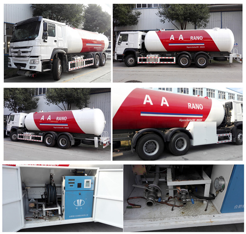 20, 000 Liters Dongfeng LPG Gas Tanker Trucks 10mt for Nigeria Market