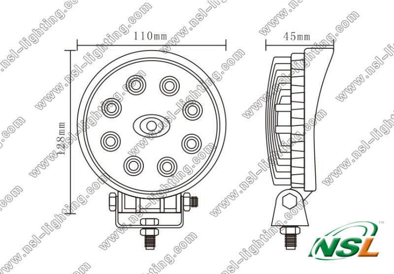 12V 24W LED Driving Light LED Truck Lights (NSL-2408R)