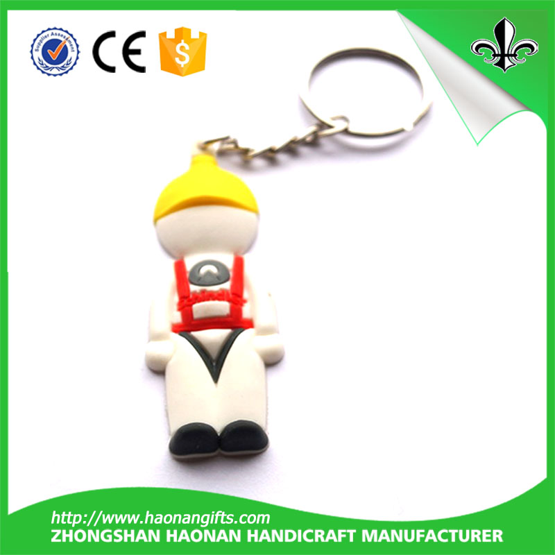 Wholesale Embossed PVC Logo keychain for Promotional