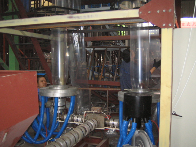 Double Head PE Film Blowing Machine (CE)