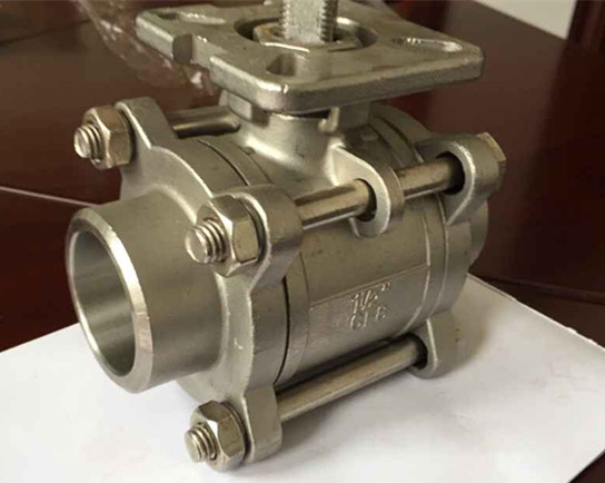 3-Pic Ball Valve with Mounting Pad for Actuator