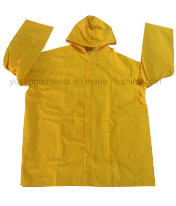 PVC/Polyester PVC Waterproof Outdoor Workwear Clothing Raincoat Rainsuit (RWB03)