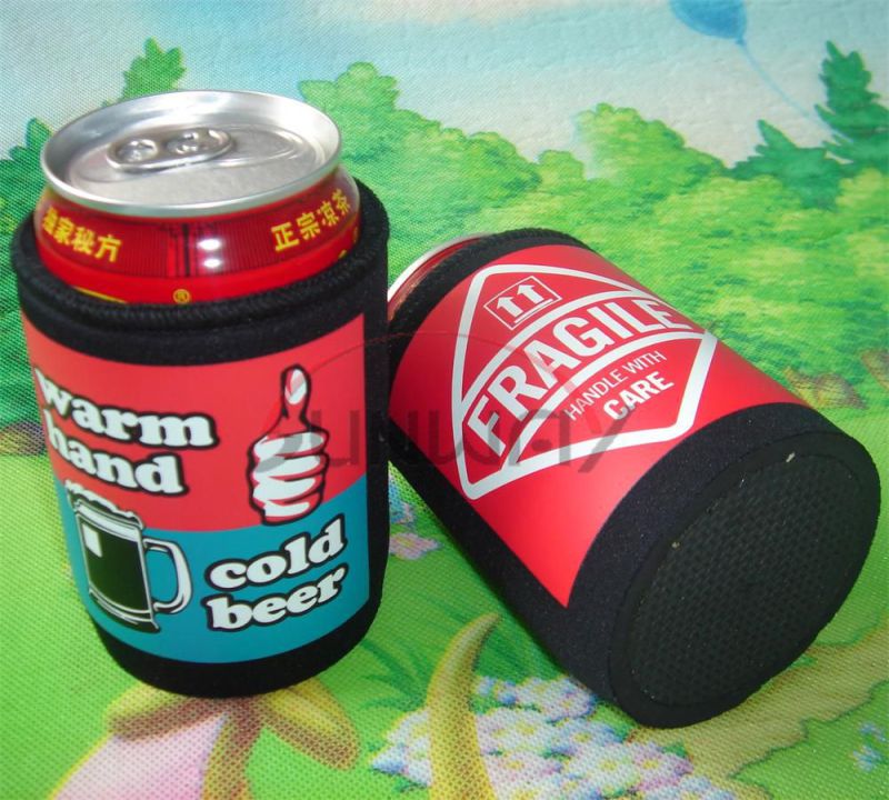 Custom Printed Neoprene Beverage Can Holder, Beer Stubby Cooler (BC0077)