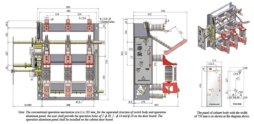 Fzn16A-12D/T630-20j Indoor Hv Load Break Switch with Earthing Switch