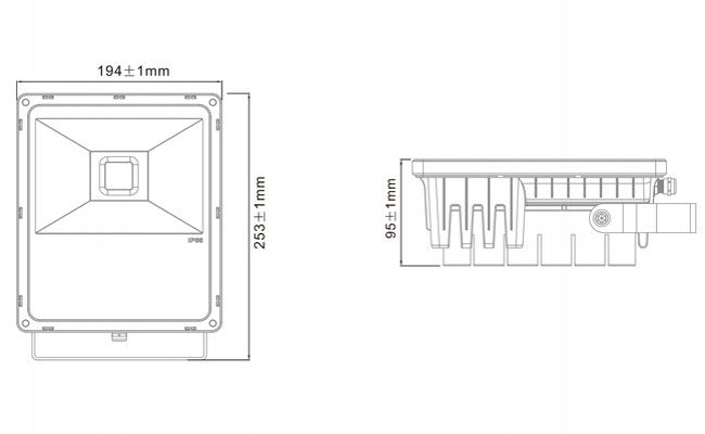 10W 20W 30W 50W 80W 100W LED Solar Floodlight Aluminum 50W AC 24V