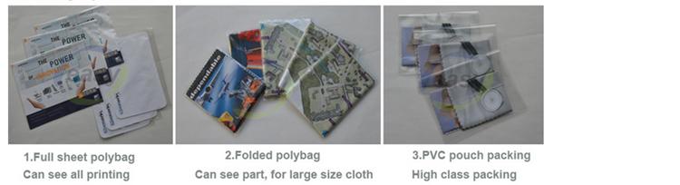 Silk-Screen Printing Customed Microfiber Cleaning Cloth for Glasses