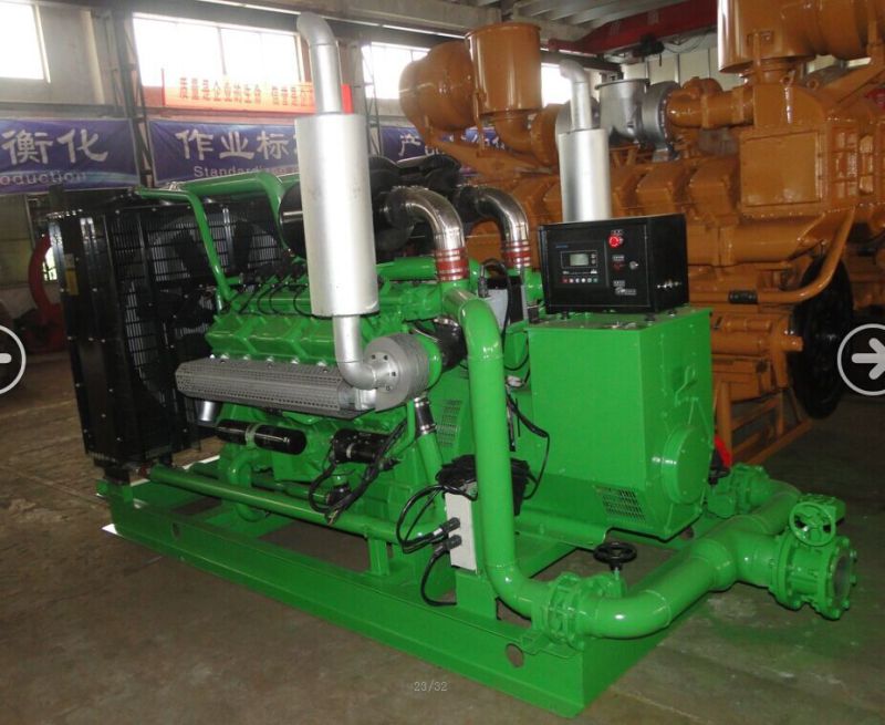 Industrial Generators Top Quality China Lvhuan 150kw Wood Chip and Crop Biomass Gas Generator Set Water Cooled Fow Mini Power Plant Cooking