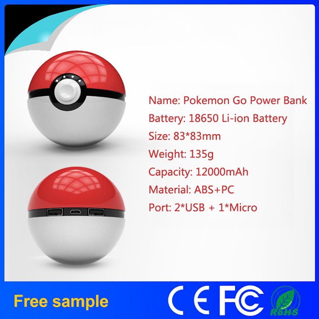 Pokemon Go Power Bank Mobile Phone Emergency Charger