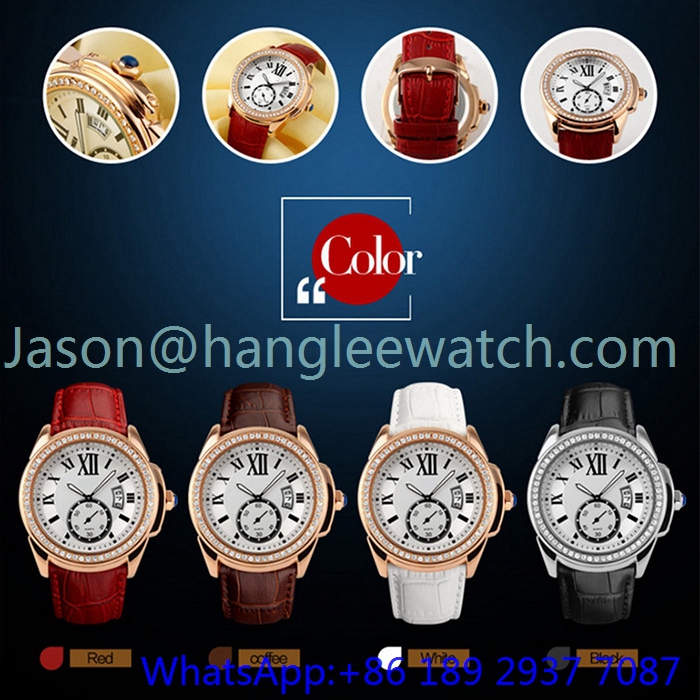 Top-Quality Alloy Luxury Watches with Genuine Leather Hl- 15046