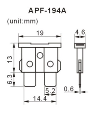 2016 New Product Small Size Plug-in Reset Fuse