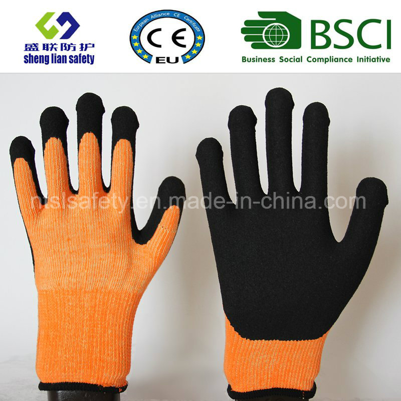 Nitrile Coating, Sandy Finish Safety Work Gloves (SL-NS118)