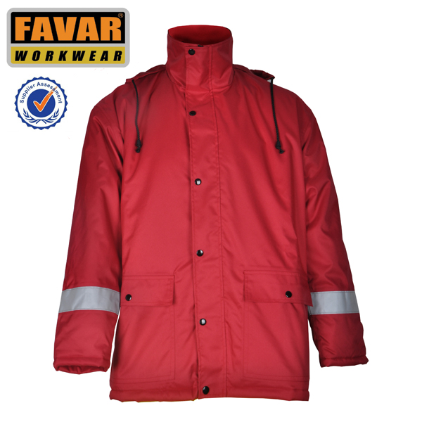 Breathable Winter Waterproof High Visibility Softshell Jacket/Waterproof Jacket with Hood