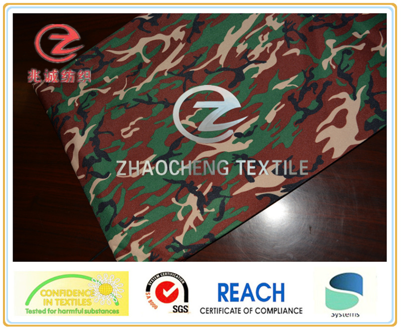 1000d Poly Cordura Desert Camouflage Printing Red (ZCBP052)