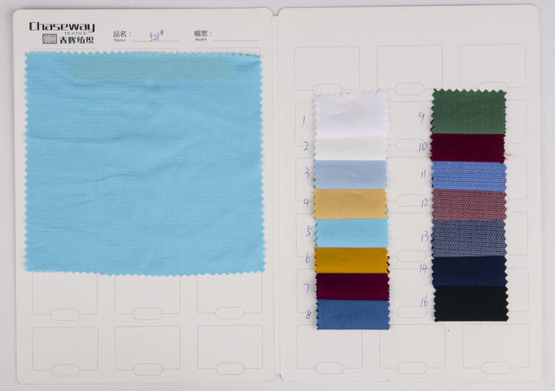 Cotton Nylon Spandex Fabric for Garment of Check Weave