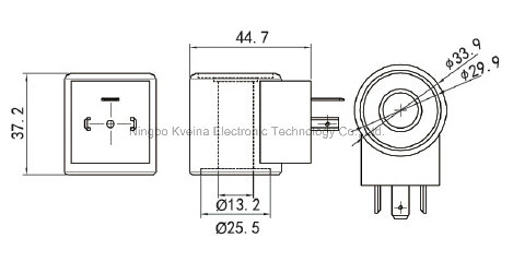 Inside Diameter 13mm High 37mm Hydraulic Solenoid Valve Coil 24V 12V 110V 220V