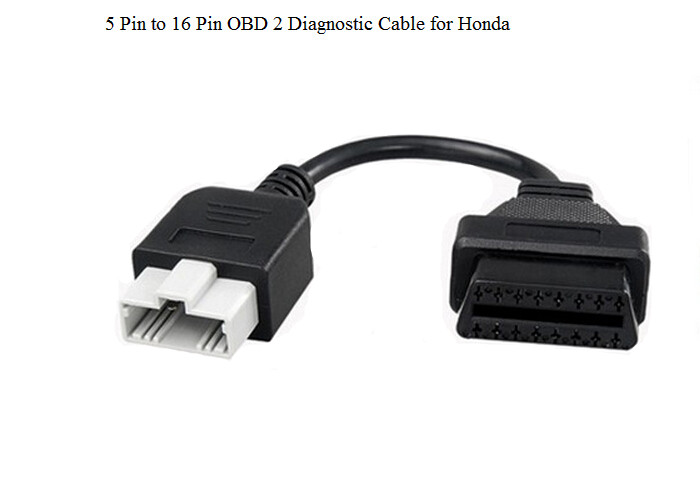 for Honda 5pin Male to 16pin OBD Obdii Connector