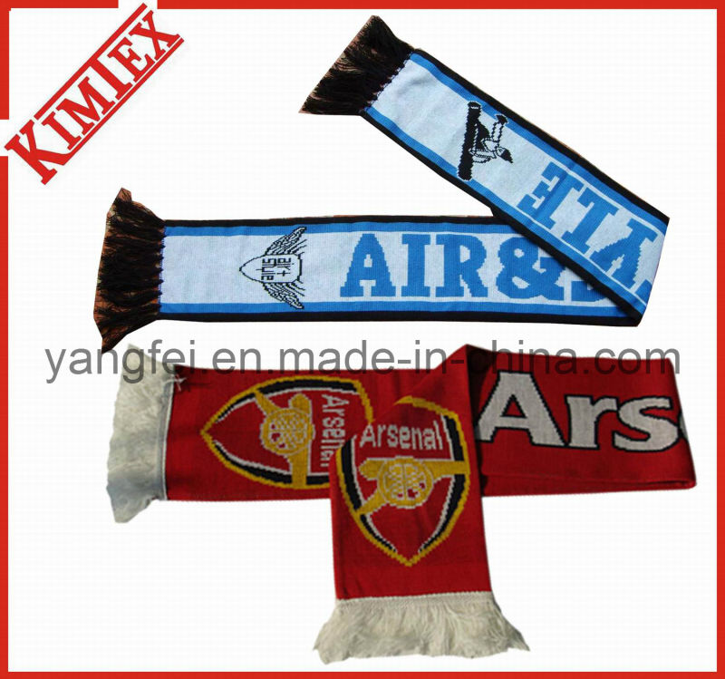 100% Acrylic Outdoor Football Fans Sports Scarf