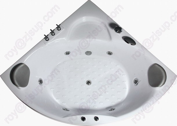 CE ISO9001 ABS Indoor Corner Massage Bathtub (CL-340)