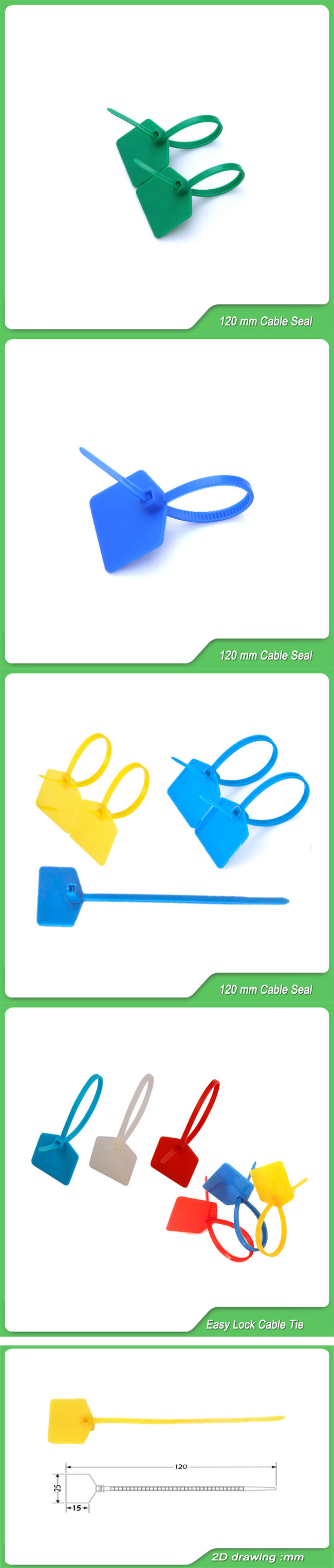 Poly Ethylene, 120 Millimeter, for Cultivation, Identifying Internet Wire, Plastic Seals