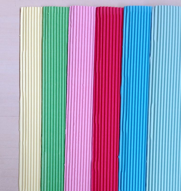 10 Colors Mixed Corrugated Paper