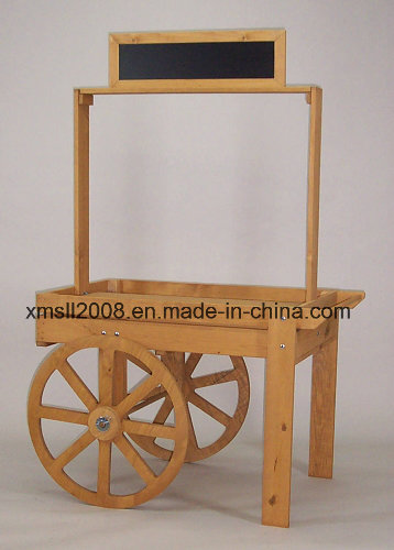 Wood Display Cart