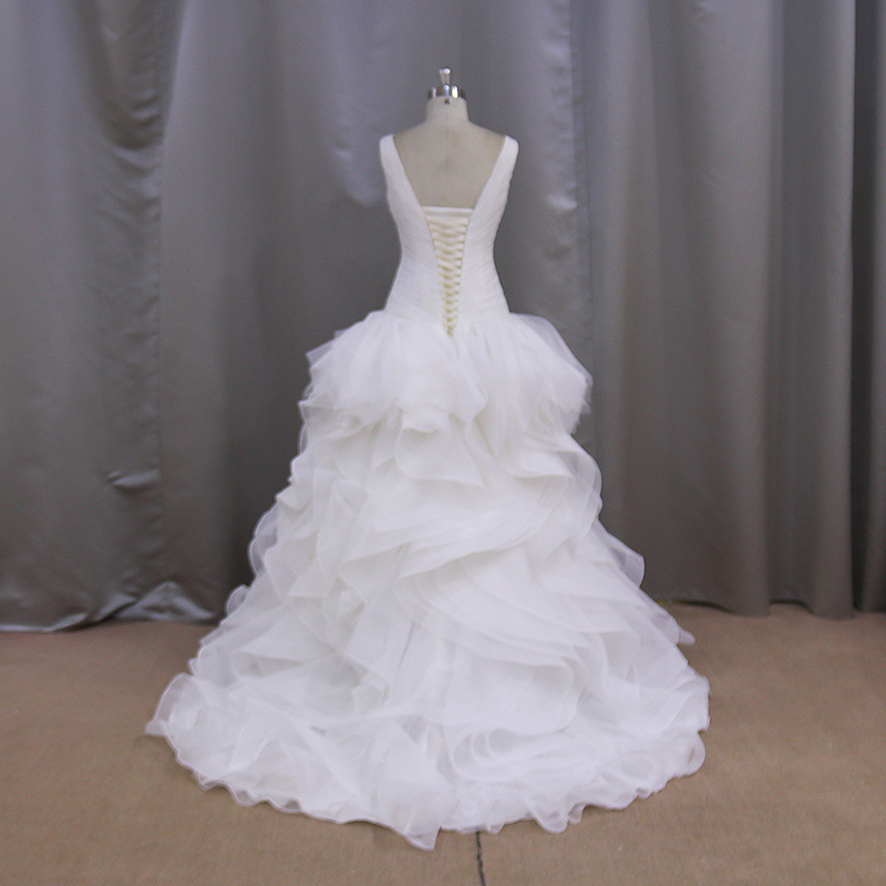 Organza Cocktail Bridal Dress Puffy Wedding Dress