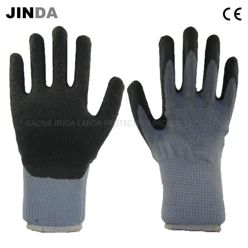 Latex Coated Yarn Shell Industrial Labor Protective Work Gloves (LH508)