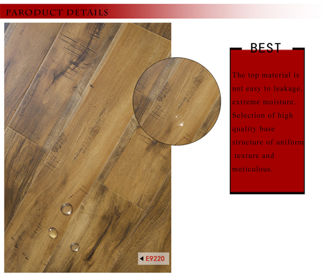 12mm Eir U Groove Maple Wax Coating Laminate Laminated Flooring