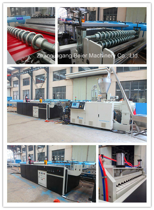 PVC+PMMA/Asa Plastic Corrugated Roof/Sheet Tile Extrusion Line