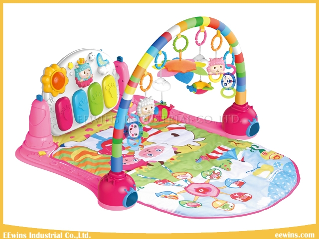 Quality and Safety Kick & Play Piano Gym Toys Baby Play Mat with 4 Pattern for Baby