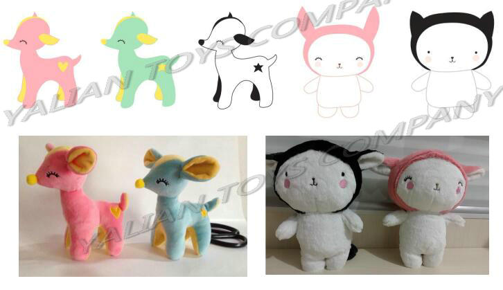 Cute Child Soft Toy Animals Stuffed Giraffe Plush Toy for Sale