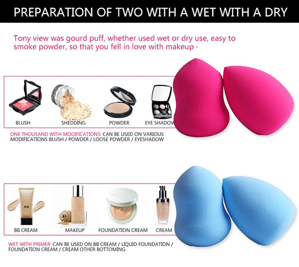 Hot Sell Beauty Makeup Blender Sponge Latex Free, Sample Free