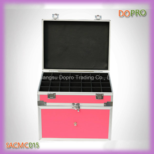 Pink Color Handle Style Professional Nail Case Box (SACMC015)