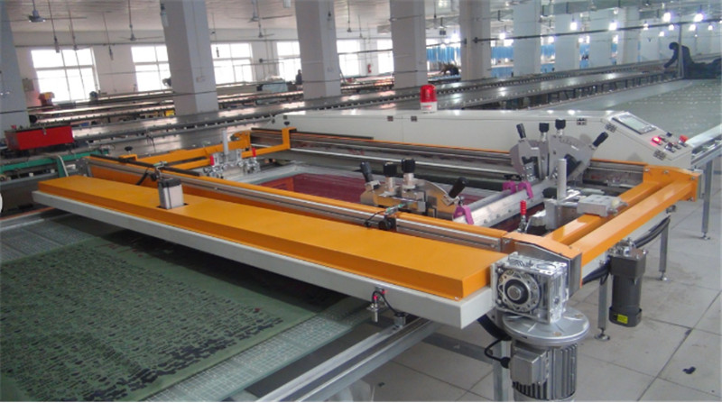 TM-Z7 Fully Automatic Multicolor Running Table Large Screen Printing Machine